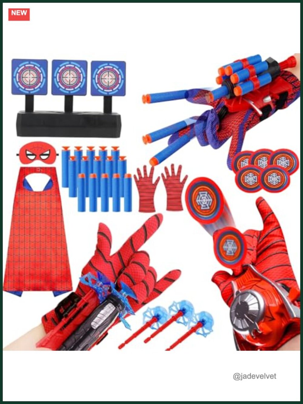 Spider Web Shooter Set Wrist Launcher Toy Halloween Costume for Kids
